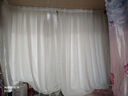 OCG幻影纱测量安装窗帘纱帘透光不透人客厅飘窗阳台白色窗纱 白色加厚版挂钩 宽1.5X2.7高可改短 米 实拍图