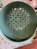 plazotta seit 1893德国 双层洗菜篮 厨房洗菜盆 沥水篮 创意客厅果盆 水果篮 小号浅绿圆形（普通） 1个 2000ml 实拍图