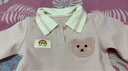 班喜迪女童连衣裙春装儿童学院风Polo卫衣裙周岁礼服洋气宝宝公主裙春秋 粉色 80 实拍图
