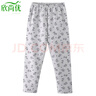 欣尚优中老年夹棉保暖裤加肥加大码女棉裤老人加厚纯棉秋裤妈妈单件睡裤 灰底红碎花 3XL (115) 推荐160-180斤 实拍图