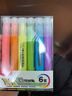 晨光（M&G） 荧光笔标记学生用记号笔彩色笔大容量手账笔标书考研划重点背书神器荧光闪粉银光夜光笔 星彩荧光笔【6色盒装】 实拍图