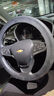 汽车硅胶方向盘套耐磨套通用型荔枝纹方向盘套 黑色一件 实拍图
