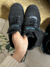 卡尔美（KELME）儿童足球鞋魔术贴免系带碎钉TF透气学生球鞋6873003 黑色 35 实拍图