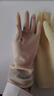 巧姨灵巧型贴手高弹家务手套厨房洗碗家政清洁女耐磨乳胶牛筋橡胶耐用 本色5双 S小码 实拍图