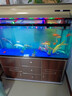 松宝中大鱼缸客厅家用落地懒人生态免换水带柜子一体自循环金鱼水族箱 100CM鱼缸(含显示屏)+木柜 实拍图