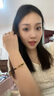 中国黄金（CHINA GOLD）平安扣手链男女情侣款同心圆编织手绳足金转运珠本命年生日礼物 平安扣手链【轻版一对】 实拍图