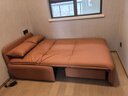 潮格舒电动沙发床多功能两用可折叠书房卧室推拉伸缩可储物轻奢现代单人 外径1.2米【智能电动+可储物】 5A级猫爪皮【豪华乳胶款】 实拍图