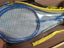 得力（deli）羽毛球拍双拍超轻初学者训练成人专业级合金复合进攻耐打入门套装 紫气东来双拍2支+羽毛球*6+球包 实拍图