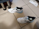 安踏氢跑GZ|男鞋运动鞋跑步鞋男士秋冬季皮面防泼水新款超轻跑鞋 【主推-网面】白/雾灰蓝5501-6 43 (男9.5) 实拍图