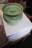 豪祥（HAOXIANG）瓦罐炖盅隔水炖一人食蒸蛋炖罐带盖汤罐中式沙县小吃陶瓷煨汤汤盅 奶油绿瓦罐炖盅-带盖 1cm 无规格 实拍图