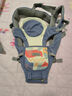 贝肽斯腰凳婴儿背带前抱式0-36个月前后两用新生儿宝宝多功能背娃神器 【升级透气横抱款】瑞思蓝 护颈横抱/可调腰带 实拍图
