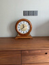 康巴丝（Compas）台式电波座钟客厅复古实木电子时钟台钟钟表书房卧室电波钟 SZZD2232M 实拍图