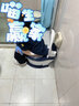 亲育儿童马桶加大号仿真座便器5-12岁幼儿马桶 加大号马桶 蓝色 【PU软垫】 实拍图