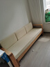 原始原素 实木沙发床 两用折叠小户型多功能可折叠床 米色垫子A5064 实拍图