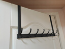 映生活太空铝门后挂钩卧室门上挂衣架挂衣钩免打孔衣服挂钩浴室置物架 枪灰色-加大加厚7钩(臂长30cm) 实拍图