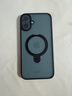 倍思支点壳【自带支架】适用iphone16plus手机壳苹果16plus保护套磁吸支架磨砂防摔MagSafe磁吸充电 实拍图