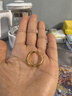 周六福5D硬金黄金戒指女莫比乌斯环计价A019631 16号 约1.18g生日礼物 实拍图