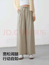 森马（Semir）休闲裤女肌理长裤松弛感25夏季松紧腰阔腿裤山本裤109325127007 实拍图