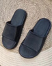安尚芬拖鞋男士夏季新款室内家居简约轻便洗澡防滑踩屎感情侣凉拖鞋女 黑色 44-45 适合43-44（内长270MM） 实拍图
