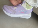 Skechers斯凯奇儿童鞋春懒人一脚蹬休闲鞋女童透气运动鞋319056L 实拍图