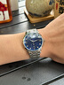 爱沃驰瑞士IW手表男士全自动机械表夜光男士手表月相男表十大名表礼物男 银蓝钢带/进口机芯+送皮表带 实拍图