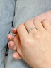 炙真银楼月光恋人银情侣戒指男女一对戒活口生日礼物结婚纪念日送女友老婆 京速达【月光恋人】夜光情侣对戒 实拍图