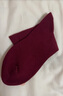 健将男士袜子男纯棉本命年属蛇酒红色中筒棉袜秋冬季透气男袜结婚礼物 【纯棉中筒袜】酒红*2 2双 实拍图