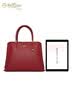 金利来女包手提包百搭通勤托特包单肩包女潮母亲节妈妈礼物 酒红 实拍图