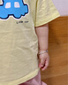 巴拉巴拉婴儿t恤宝宝打底衫女童上衣男短袖夏季全棉可爱 柠檬黄30305 100 实拍图