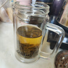 GIANXI高硼硅玻璃杯夏季茶水分离杯男耐高温智能泡茶杯智能款 本色380ml 实拍图