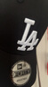 NEW ERA纽亦华 立体刺绣硬顶弯檐遮阳棒球帽mlb 11405493黑色LA 均码 实拍图