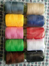 家用手缝线套装缝纫线中大卷黑白手缝补衣服针线彩色diy家缝衣线 彩色【10卷】 实拍图