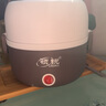 领锐（lingrui） 便携式电热饭盒插电保温饭盒自动蒸煮加热饭菜锅自热煮饭神器上班族便当带饭蒸饭器 咖啡色双层 实拍图