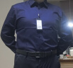 雅戈尔（YOUNGOR）长袖衬衫男纯色易烫衬衫棉弹面料 面料免烫抗皱平整易打理 VLPM124926FBY藏青 40 实拍图