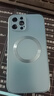 奶小鸭 【AG磨砂】适用苹果12promax手机壳 iphone12promax保护套magsafe磁吸充电全包防摔男女款 宝石蓝 实拍图
