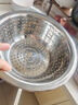 不锈钢沥水篮洗菜篮子洗米筛厨房家用沥水漏盆淘米盆子食品级 18CM加高沥水盆两个装 实拍图