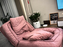 墨往人类狗窝懒人沙发床单双人可睡觉飘窗小沙发椅床上座椅 粉色177*95【加大】科技绒 实拍图