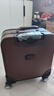 摩尔伽（MOERGA）商务行李箱男士小型登机箱轻便拉杆箱密码箱旅行箱皮箱子18英寸 棕色 18英寸 横款正方形登机箱 实拍图