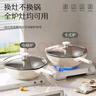 荣事达（Royalstar） 炒锅不粘锅家用平底少油烟麦饭石炒菜锅网红八角锅燃气电磁炉 【象牙白】八角锅 30cm 实拍图