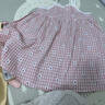 巴厘小猪（BALIPIG）宝宝裙子夏季2024新款小女孩吊带裙儿童夏装 红白格 100 cm 实拍图