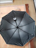 全自动雨伞手动大号黑胶晴雨两用伞男女遮阳伞防晒抗风折叠太阳伞 【手动款】8骨推荐款升级加厚黑 实拍图