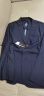 罗蒙（ROMON）男士防晒西服夏季商务休闲青年免烫单西凉感外套上衣XF001黑色180 实拍图