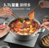 美厨（maxcook）304不锈钢火锅30cm 三层钢汤锅火锅复底 燃气电磁炉通用 MCT2027 实拍图