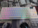 GANSS 3104TPro/3087TPro/3108TPro客制化机械键盘104键高斯三模RGB无线键盘蓝牙有线插拔办公游戏键盘 3087TPro白色【侧刻下灯位三模RGB】 KTT静音红轴（办公 实拍图