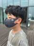 kocotreekk树儿童口罩防紫外线护眼角宝宝防晒立体口罩户外透气 松烟灰 M 实拍图