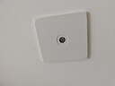 施耐德电气单联电视插座 86型暗装墙壁开关插座面板弱电 桓悦系列 清雅白色 实拍图