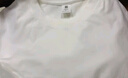 顶峰保罗（Dingfengbaoluo）纯棉美式男长袖圆领T恤休闲纯色宽松秋季打底衫SK260白色L 实拍图