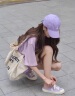 班尼路（Baleno）100%纯棉宽松短袖T恤女2025年夏季新款多巴胺时尚可爱百搭上衣 实拍图
