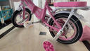 凤凰儿童自行车折叠女童单车2-10岁男孩脚踏车童车 粉色 12寸 实拍图
