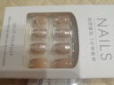 优家UPLUS美甲贴片穿戴甲24片(金枝玉叶)短款假指甲果冻胶带工具 实拍图
